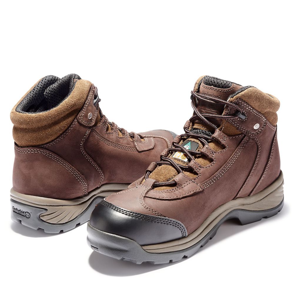 Botas de Trabajo Timberland Hombre Pro® Ratchet Steel Toe Marrones/Negras - Chile SYJ-186493